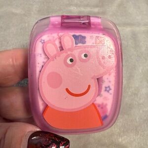 VTech Peppa Pig Learning Game Watch Purple Excellent Condition Tested and Works!